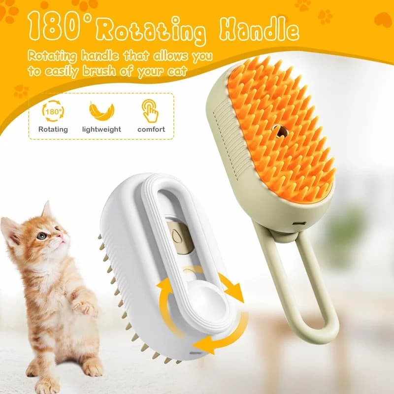 Cat Steam Brush Comb Hair Dryers Pet Brush Electric Spray Brushes Massage Hair Removal Combs Pet Grooming and Hygiene Cat Suppli