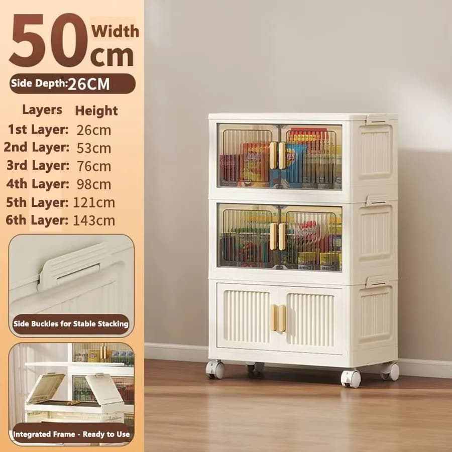 Children's Folding Wardrobe Storage Cabinet