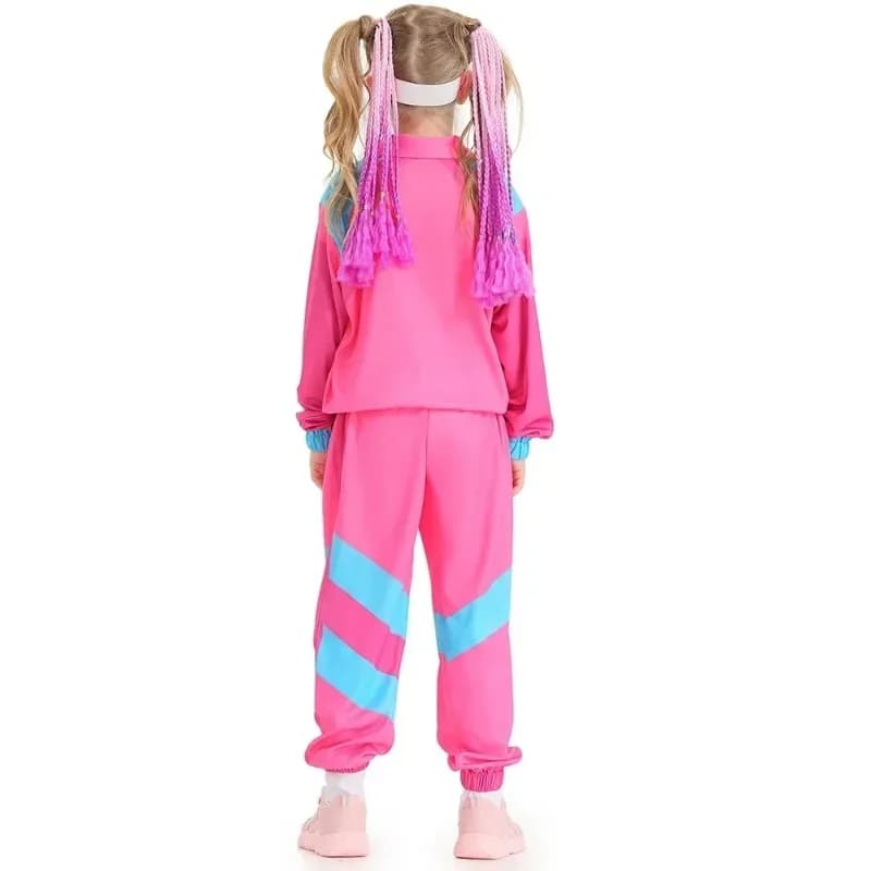 Halloween Costumes for Girls Boys Kids Children Retro Hippie Costume Fantasia 70s 80s Rock Hip-Hop Disco Cosplay Clothing Suit