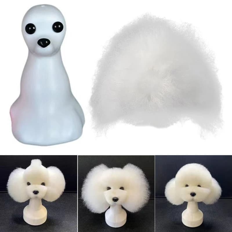 Pet Grooming Training Hair For Dog Model DIY Styling And Scissor Practice Tool B03D