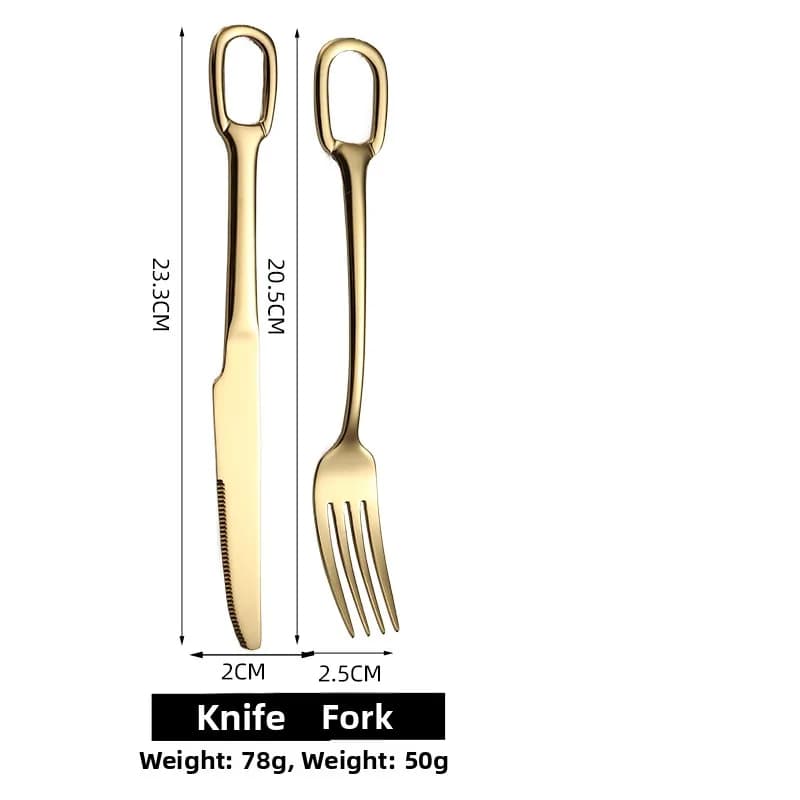 Western Dining Utensils Three-Piece Set