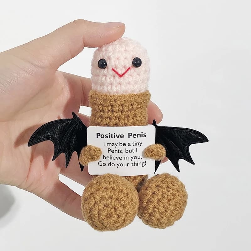 Crocheted Emoticon Desk Ornament