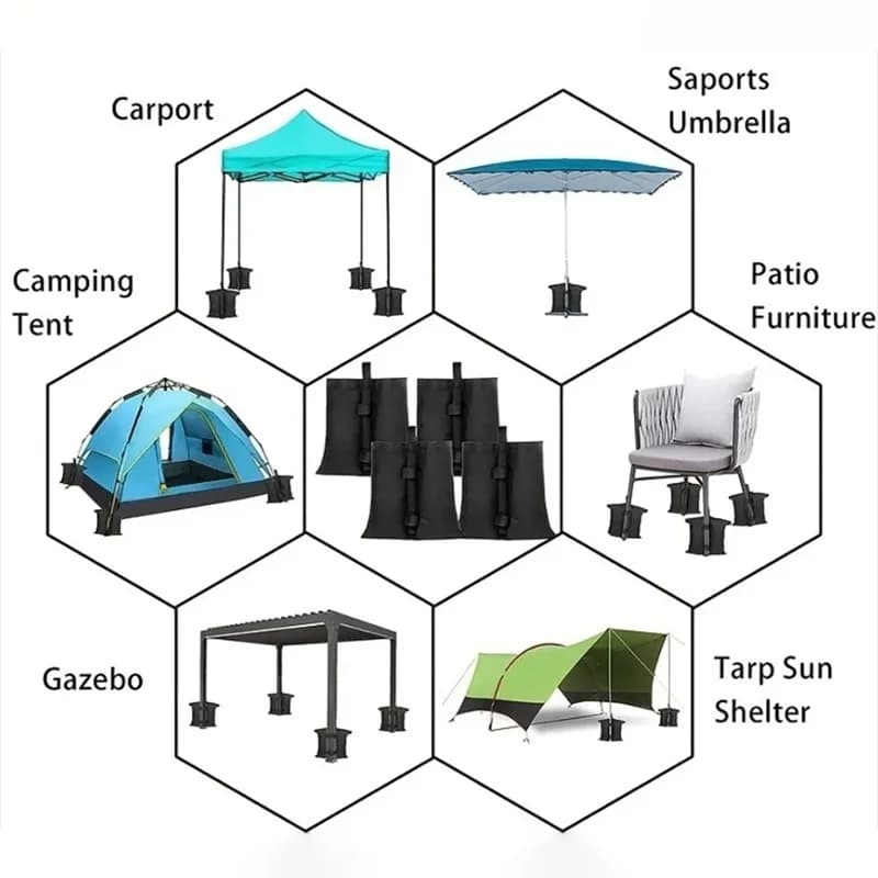 Tent Sandbag Weights Set of 4