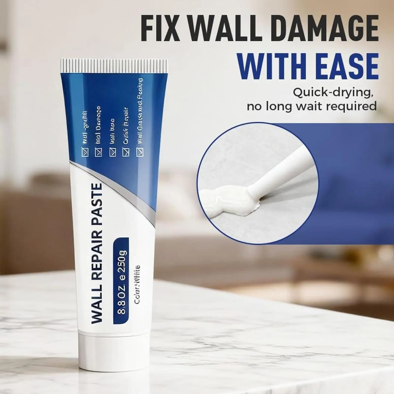 Drywall Repair Kit with Scraper and Putty