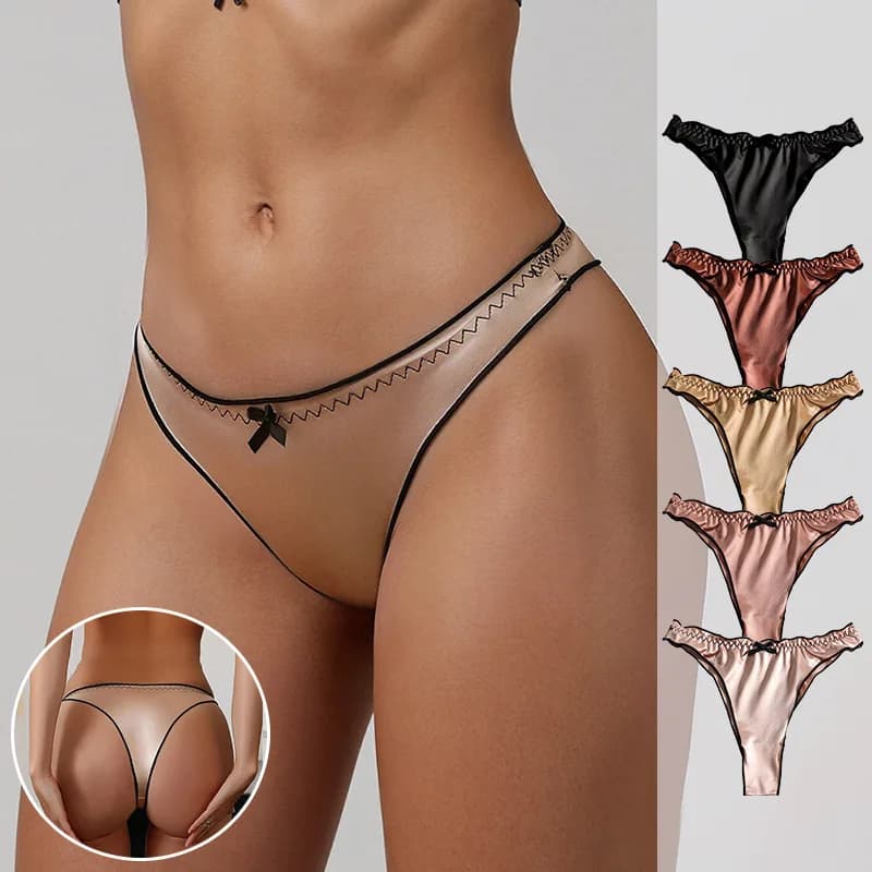 Women's Low-Rise Ruffled Thong Briefs