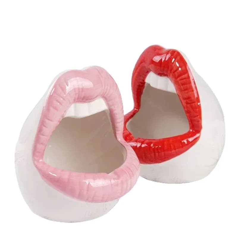 Ceramic Lips Shaped Serving Bowl