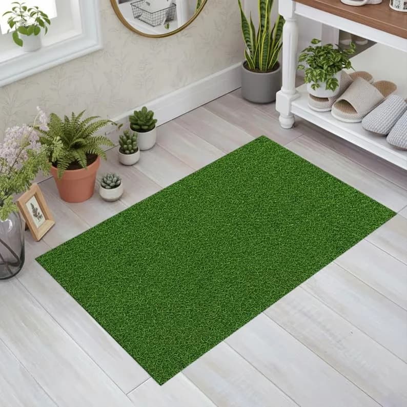 Realistic Grass Texture Rug