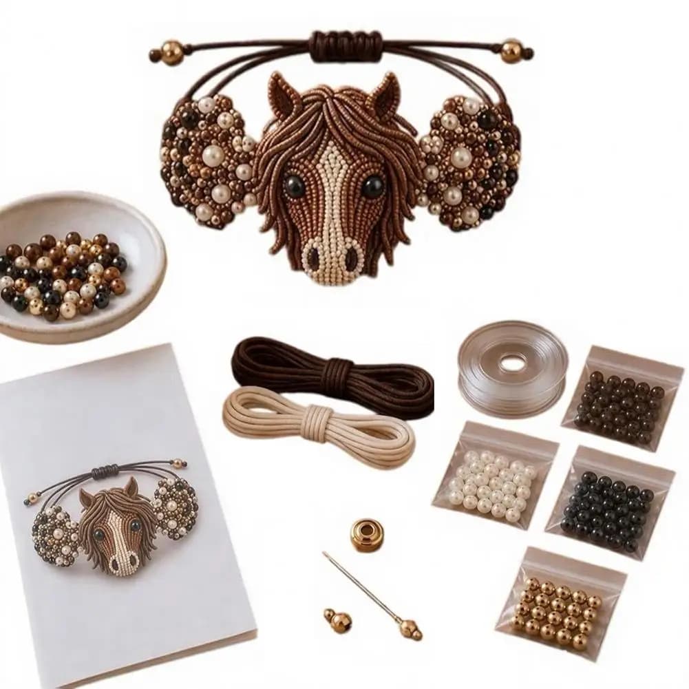 DIY Beaded Bracelet Making Kit With Charms