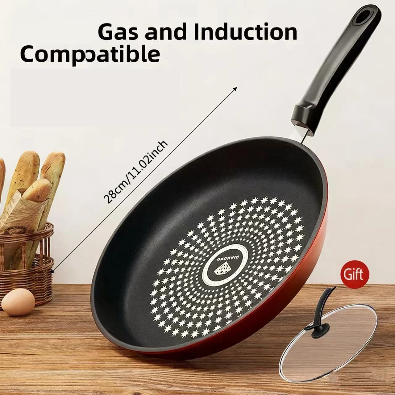 Non-Stick Frying Pan with Even Heat Distribution