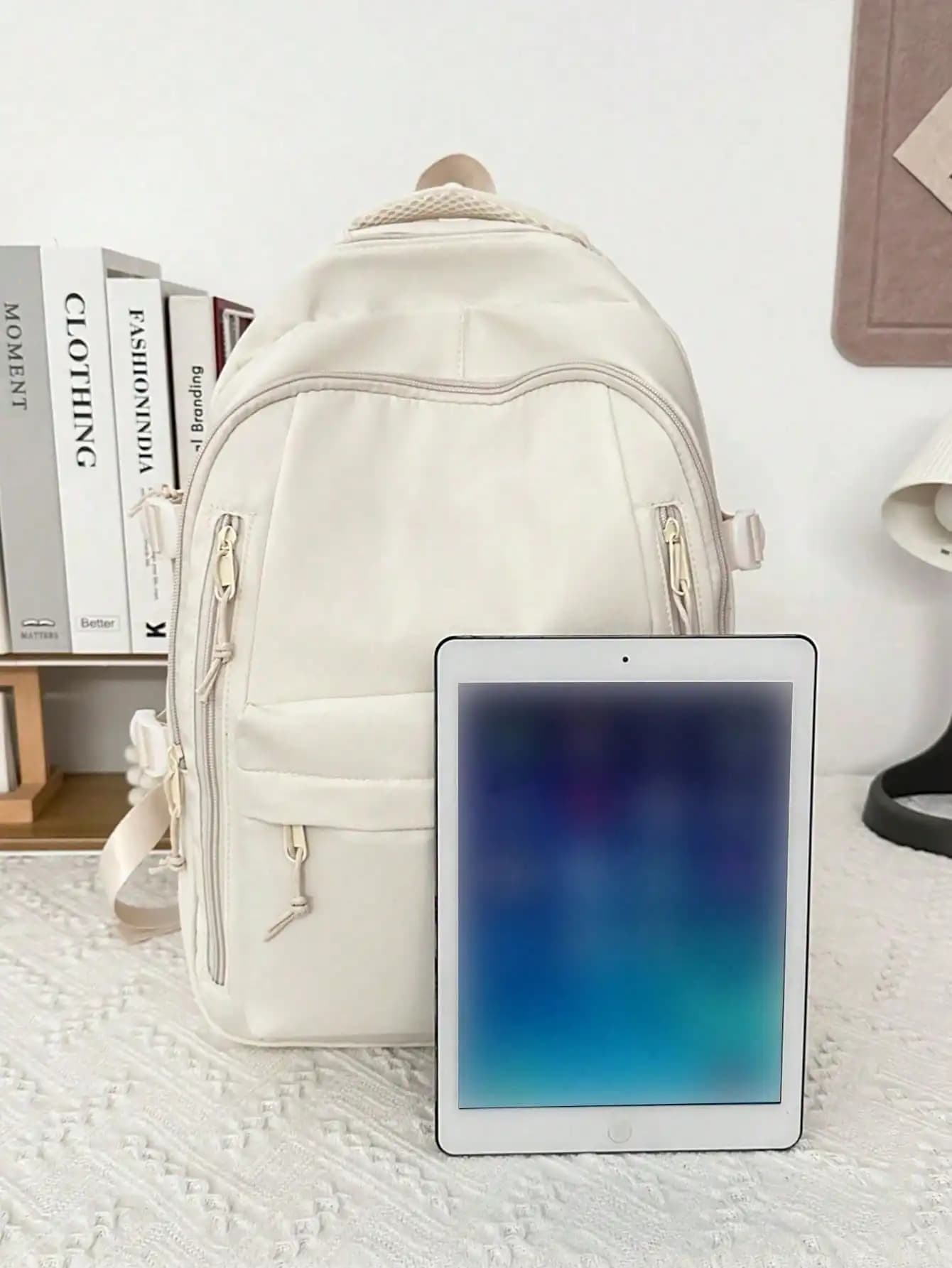 Lightweight Nylon Backpack with Laptop Compartment