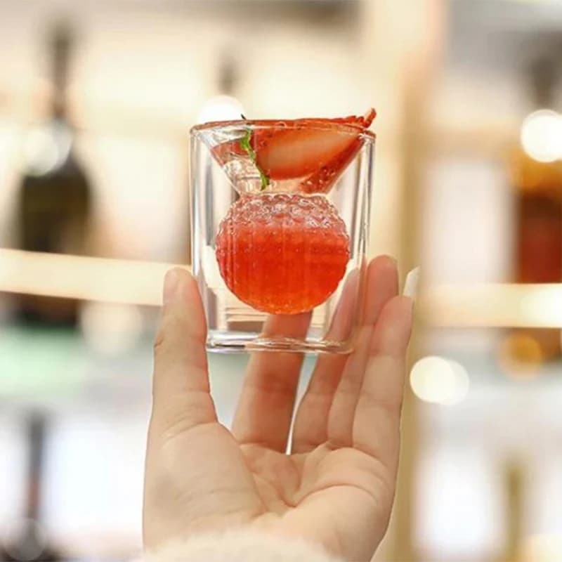 Golf Ball Double Wall Shot Glasses
