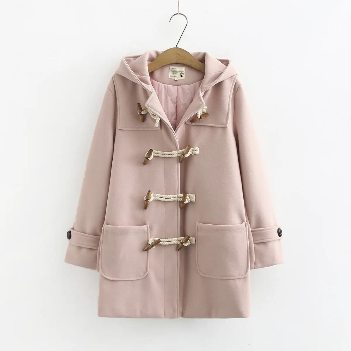 Women's Wool Blend Hooded Coat