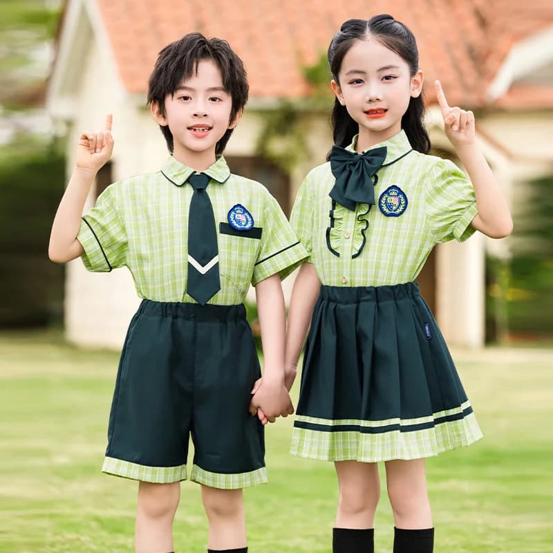 School Uniform Two-Piece Clothing Set Kids