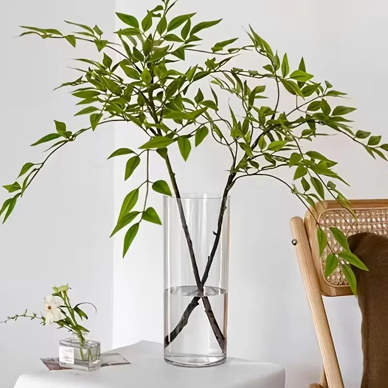 Clear Acrylic Cylinder Floor Vase