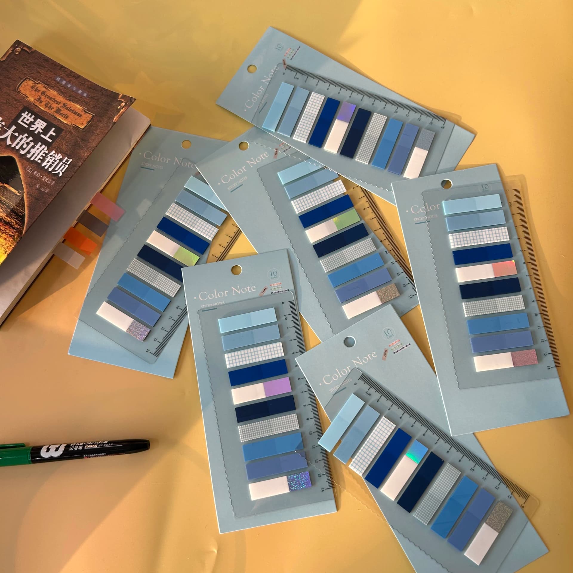 Colorful Sticky Notes Pad with Index Tabs