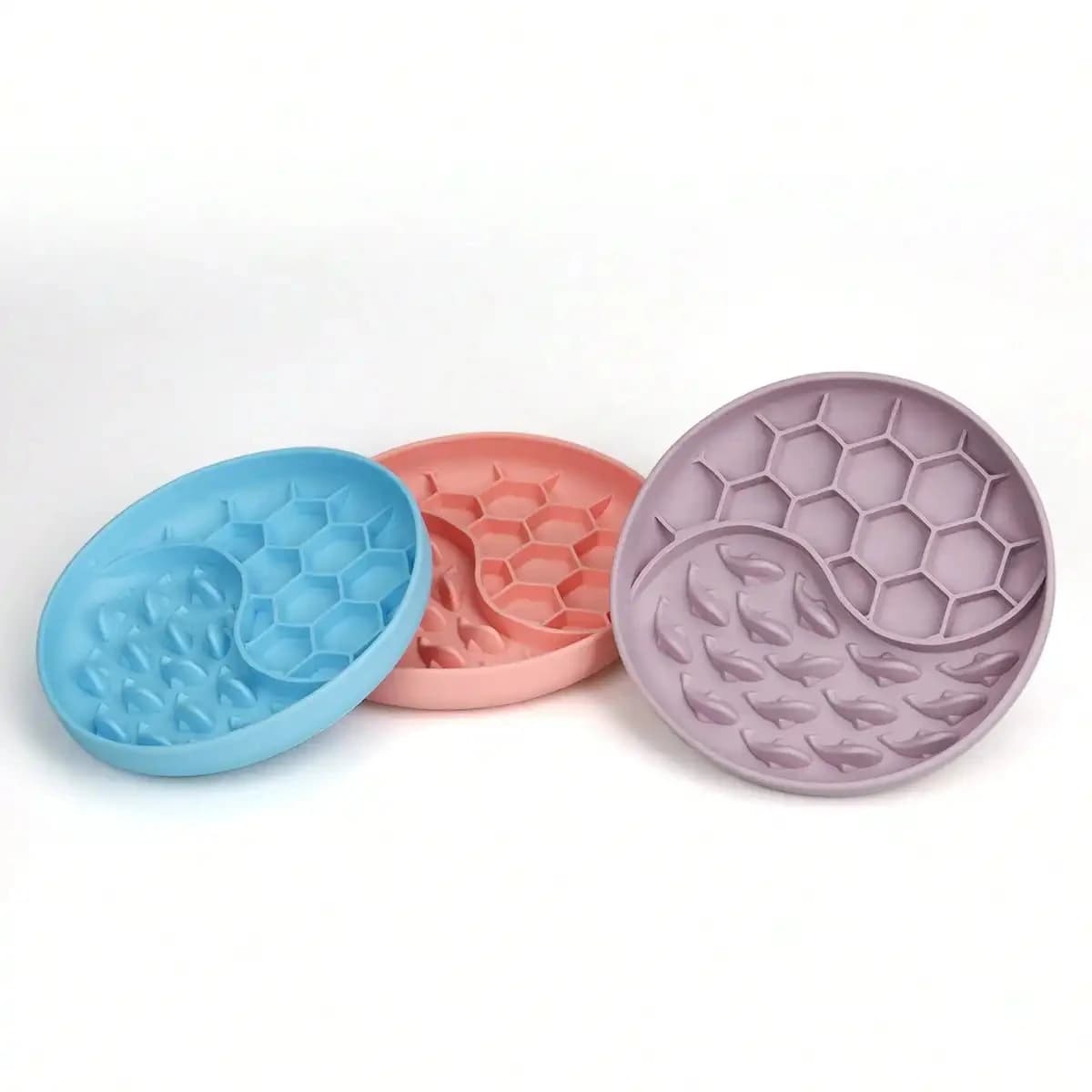 Pet Licking Mat with Dual Design Bowl