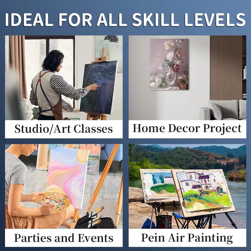 Canvas Board Painting Pack, 10-Piece
