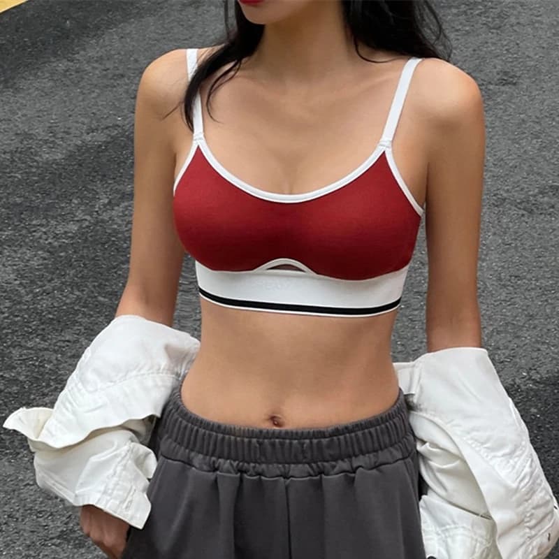 Women's Rimless Push-Up Sports Bra