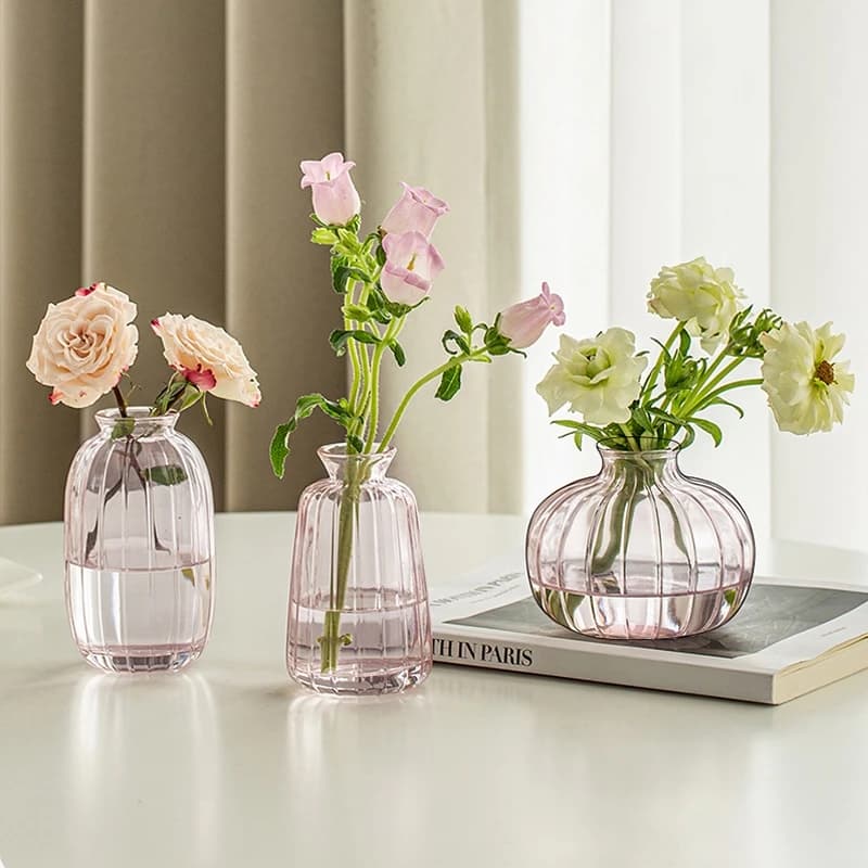 Clear Glass Minimalist Flower Vase