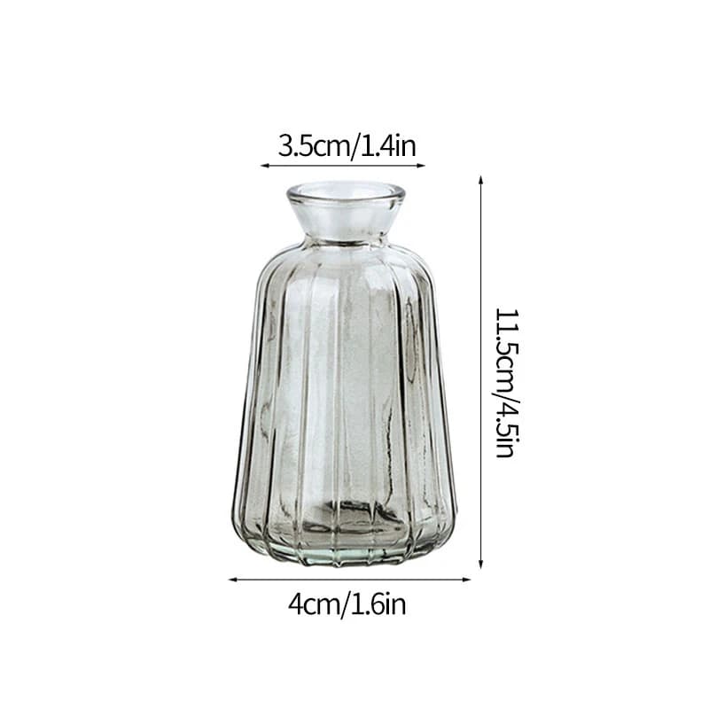 Clear Glass Minimalist Flower Vase