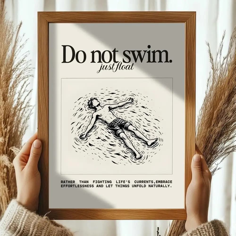 Home decor Life attitude quotes Poster HD art sticky wall waterproof home living room bedroom bar aesthetic decoration