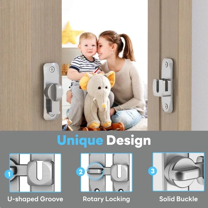 90/180 Degree Flip Door Latch Lock