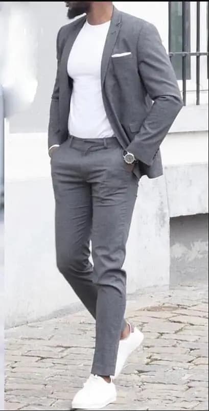 Casual Business Two Piece Slim Fit Suit