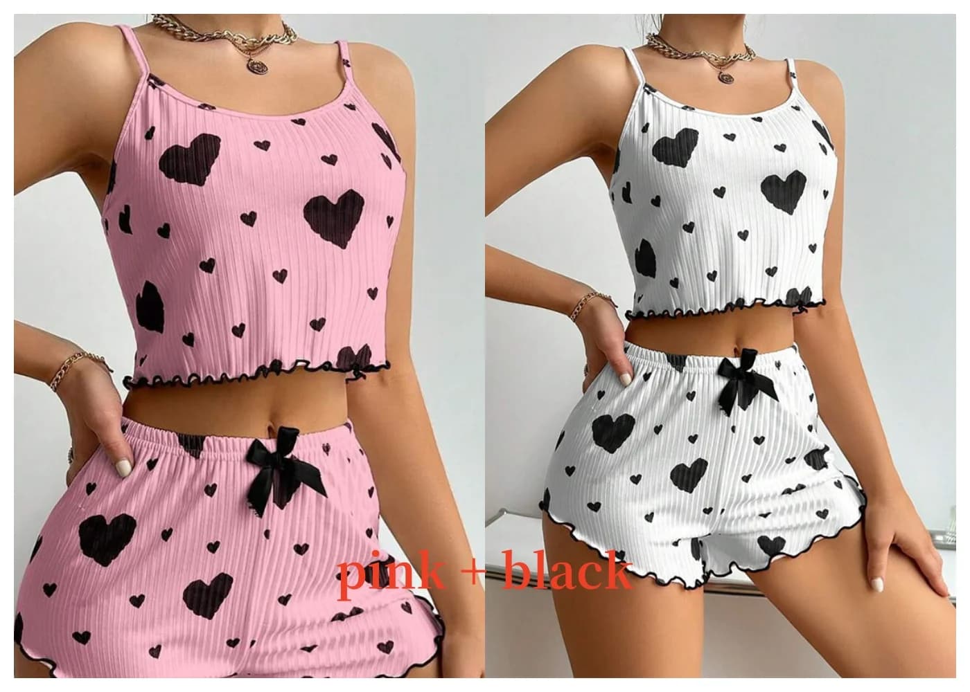 Women's Tank Top and Shorts Pajama Set