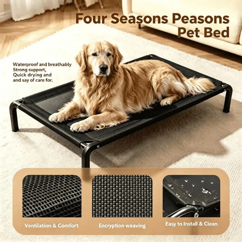 Elevated Pet Bed with Breathable Mesh