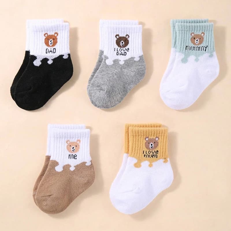 Baby Low Cut Stretch Ankle Socks 5 Pairs