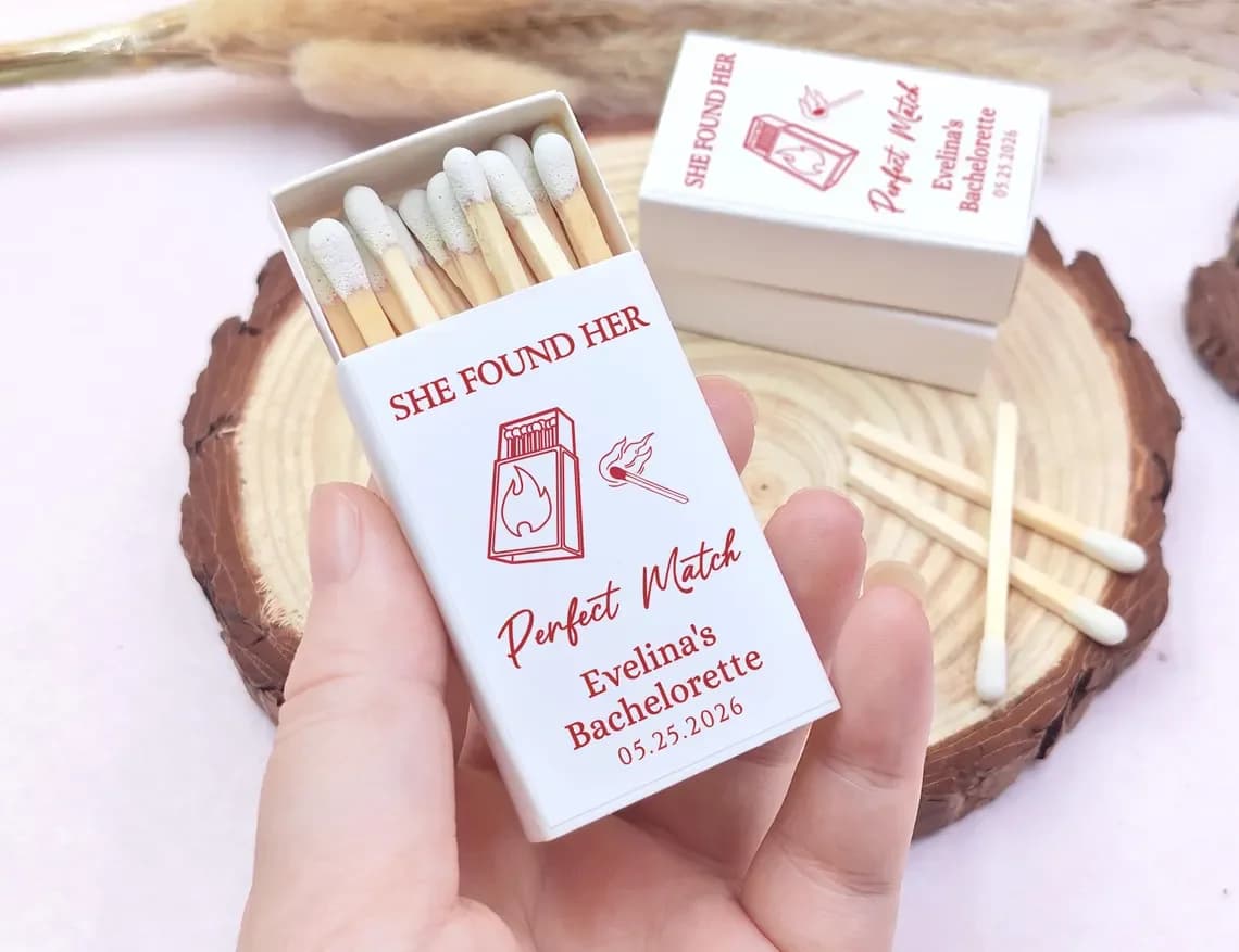 Personalized She Found Her Perfect Match Matchboxes