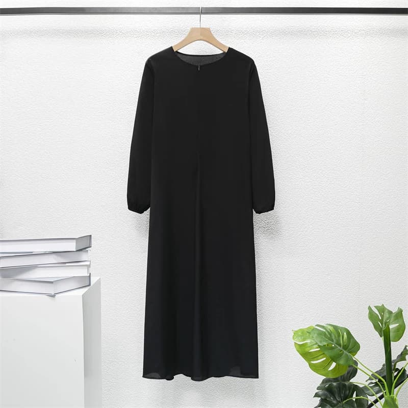 Muslim Dresses Women Maxi Dresses Mujer Vestidoes Female Loose Dresses Full Sleeve Printed Floral Casual Robe Long Dress
