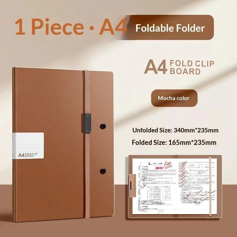 A4 Waterproof File Folder with Elastic Buckle