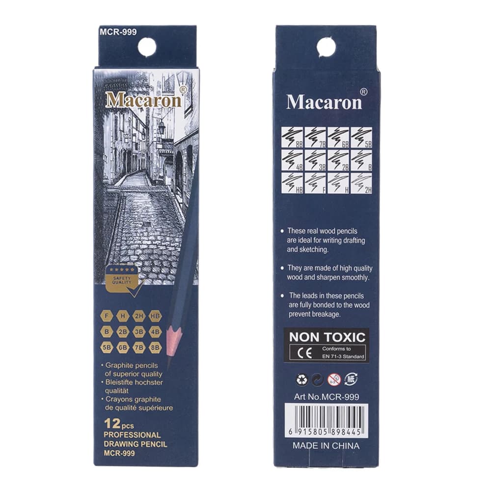 Charcoal Sketch Pencil Set 12-Piece
