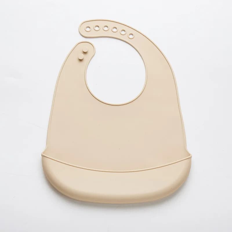 Baby Silicone Waterproof Bibs with Saliva Pocket