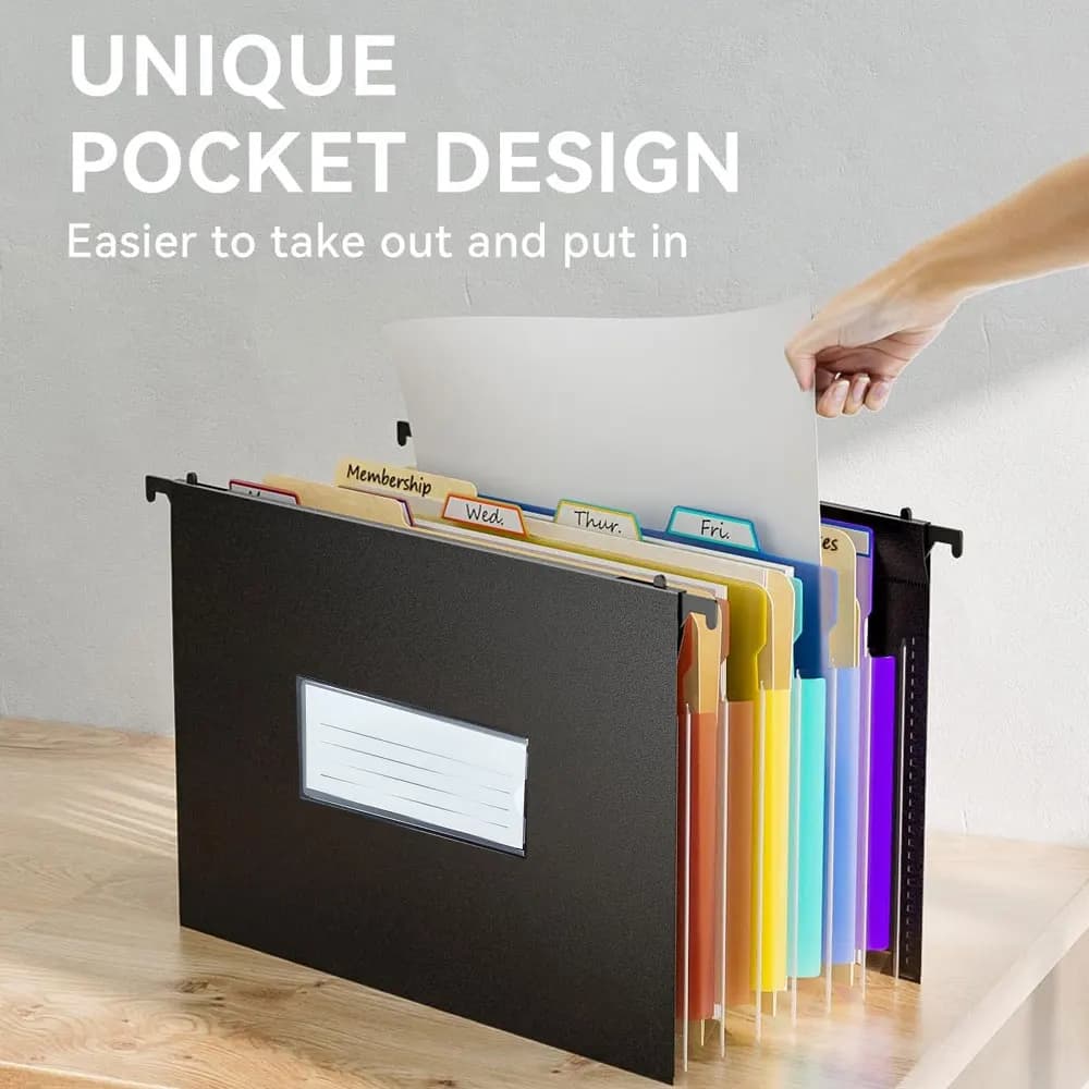 7-Pocket Expandable Hanging File Bag