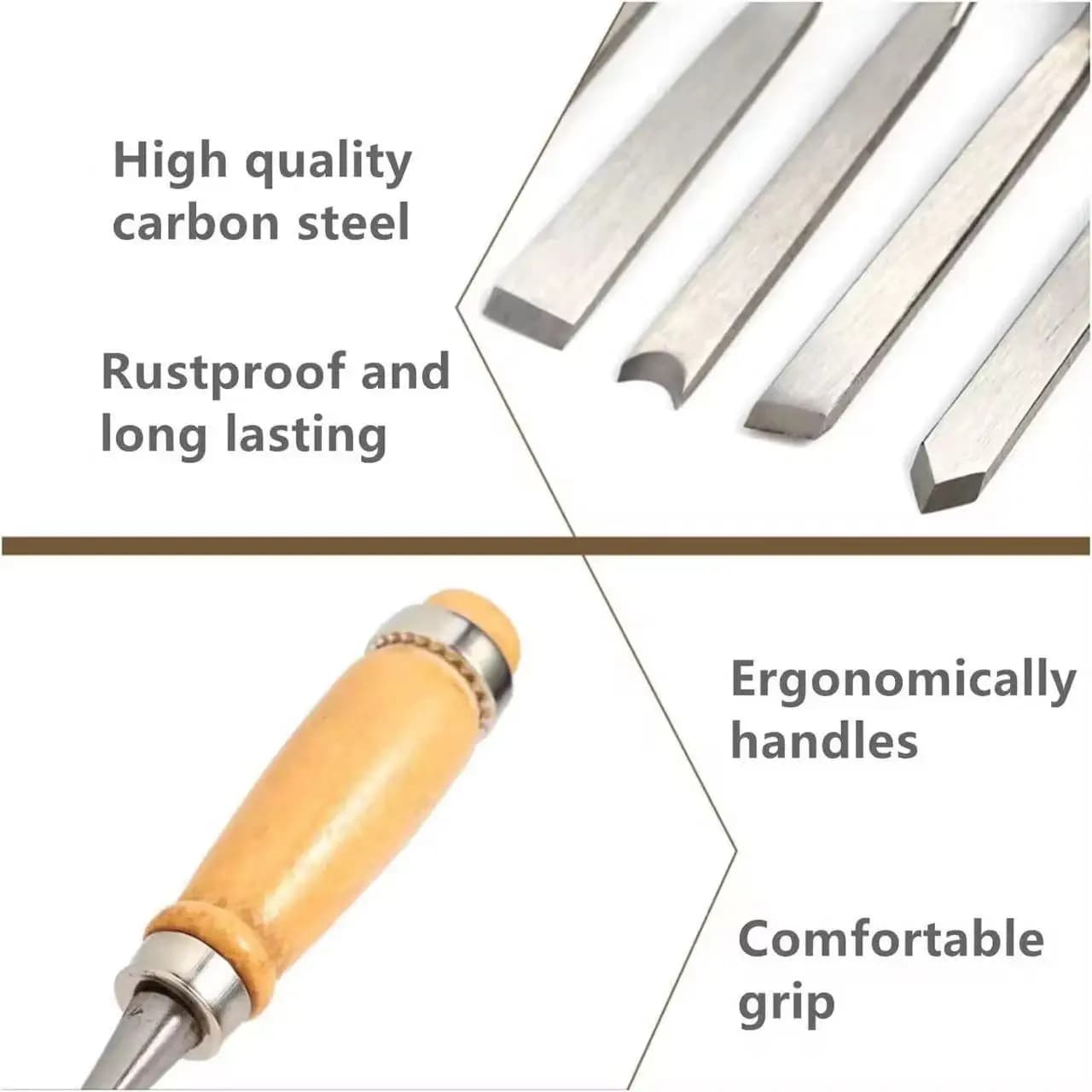 Wood Carving Tools Wood Hand Chisels Hand Chisels Wood Carving Hand Chisel Set Woodworking Professional Lathe Gouges Tools