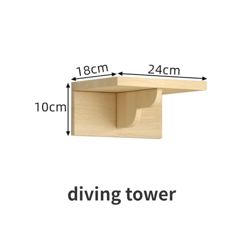 Wooden Wall Climbing Set for Cats