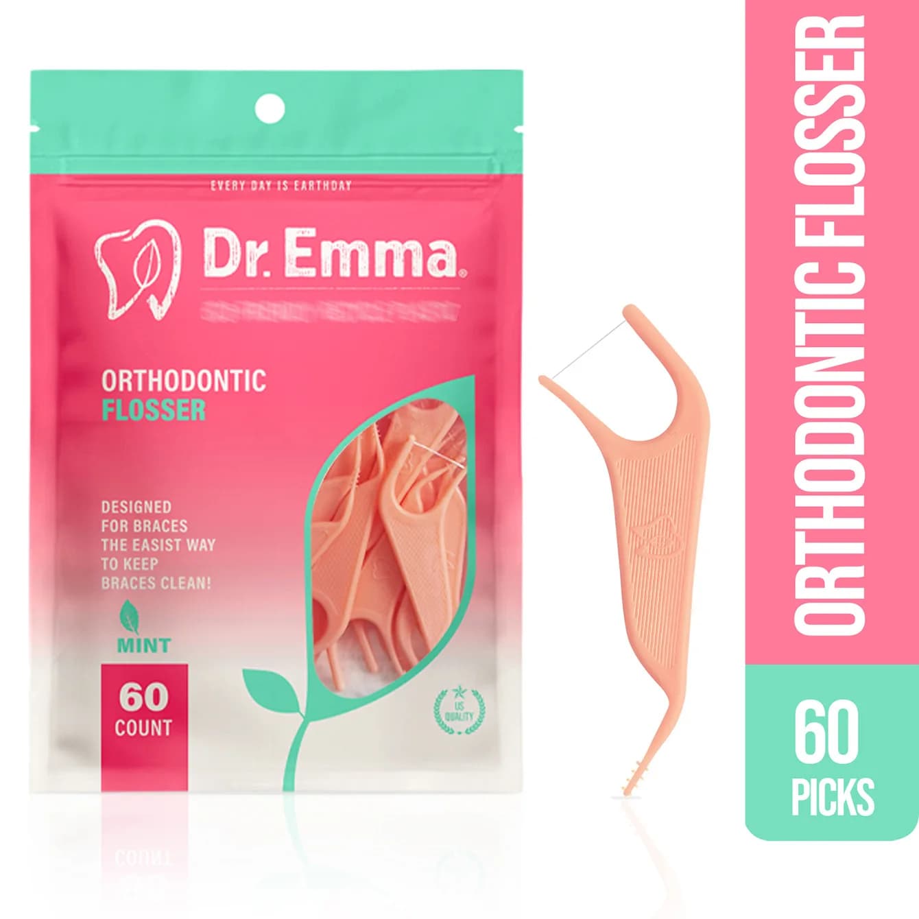 Orthodontic Floss Picks for Braces