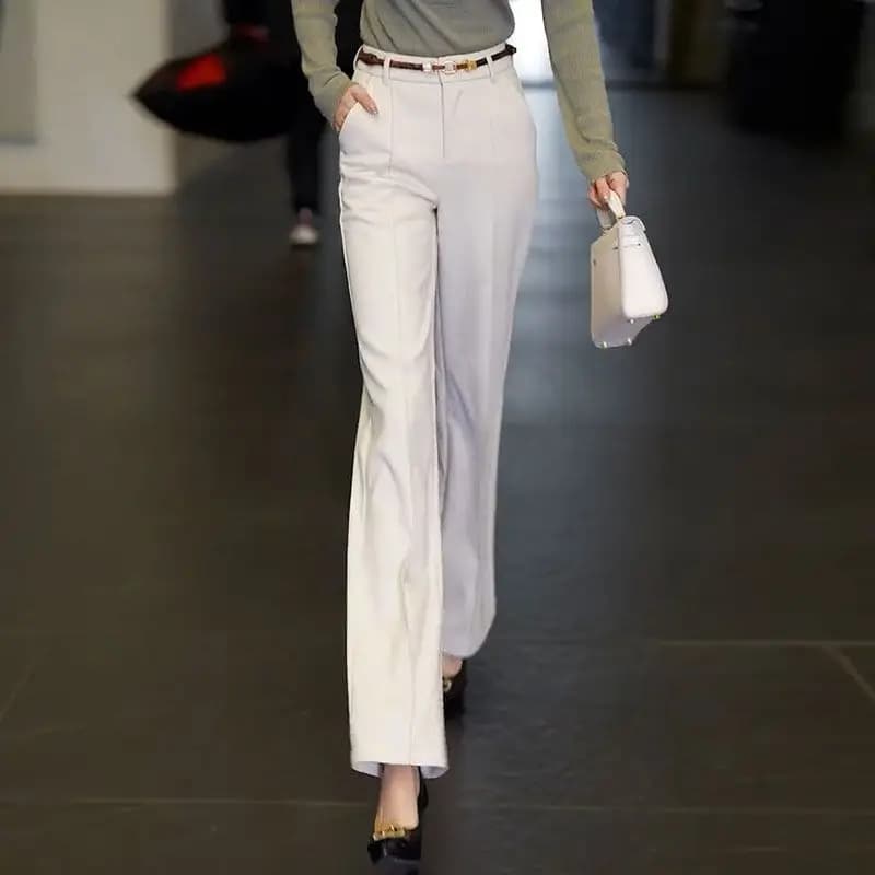 Wide Leg Straight Trousers for Women