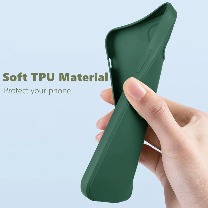 For iPhone 8 Case For iPhone SE 2022 2020 7 8 Plus Cover Case Luxury Shockproof Soft TPU Liquid Silicone Phone Back Cover Case