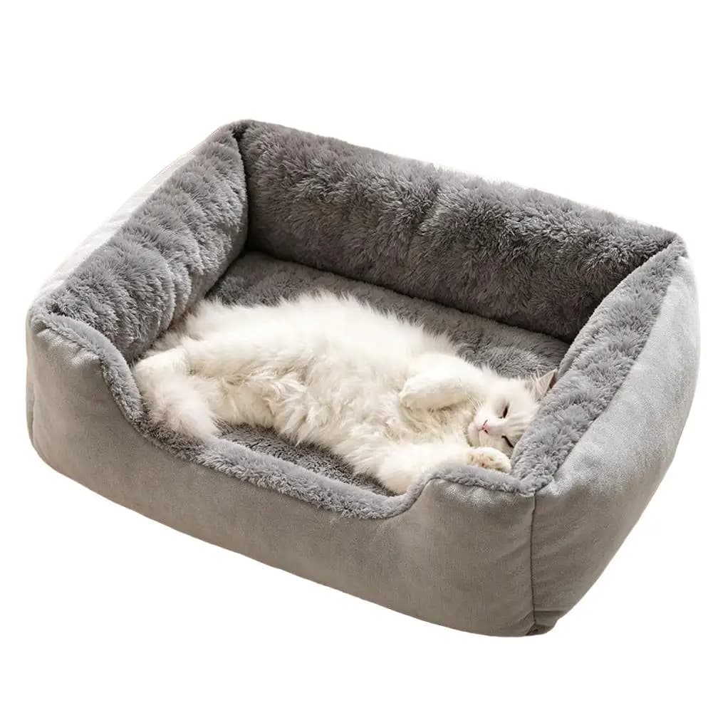 Small Pet Donut Bed with Non-Slip Base