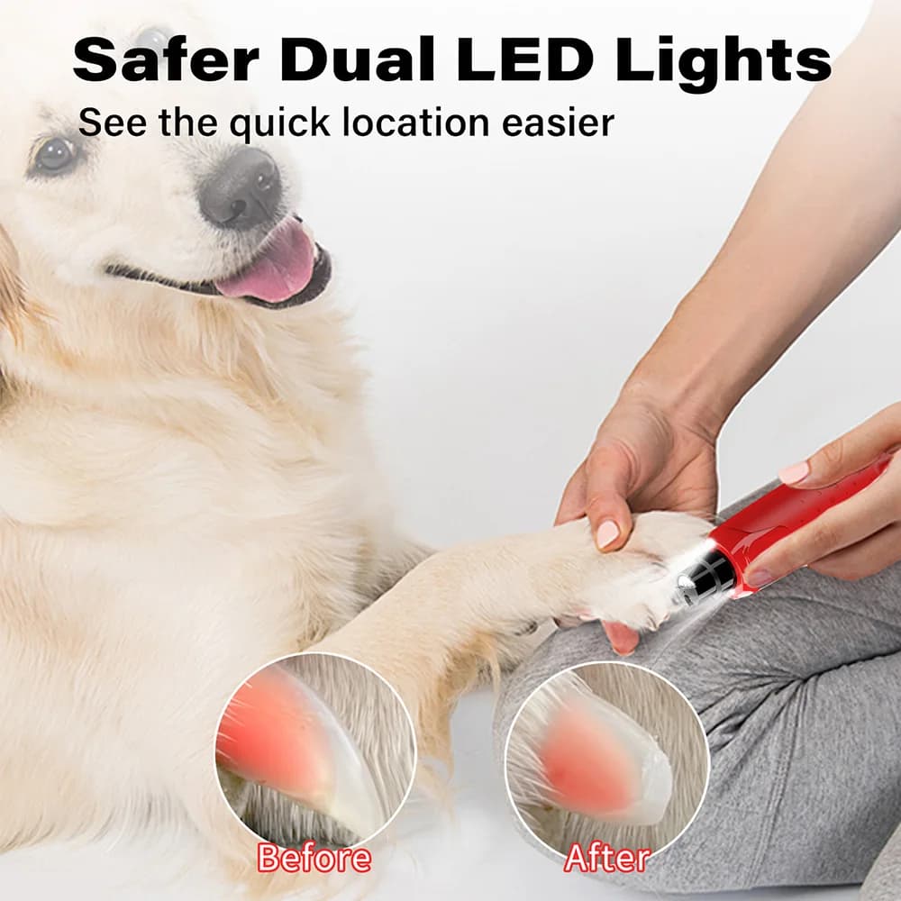 Dog Nail Grinder with LED Light