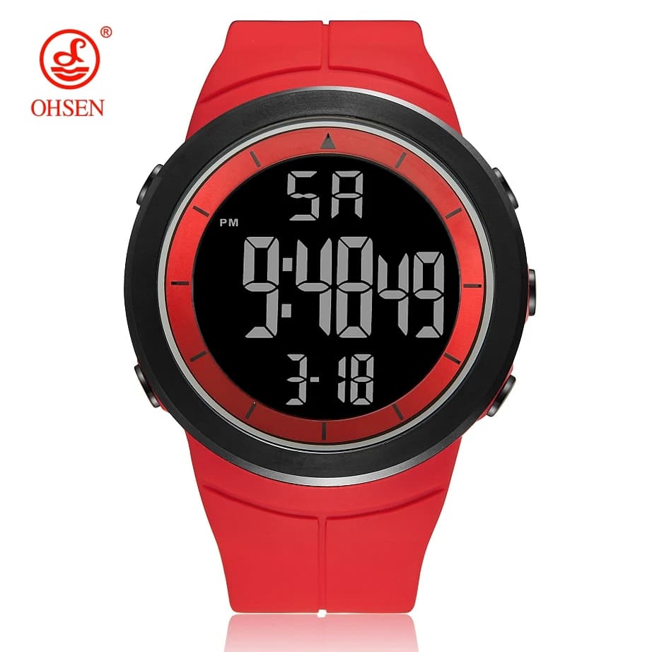 Digital Watches for Men Black Waterproof Tactical Wristwatch Big Dial Waterproof Electronic Led Military Clocks Alarm Stopwatch