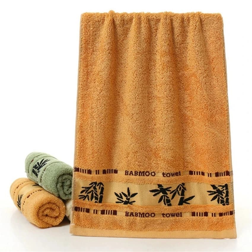 Bamboo Fiber Bath Towel Set Thick Absorbent