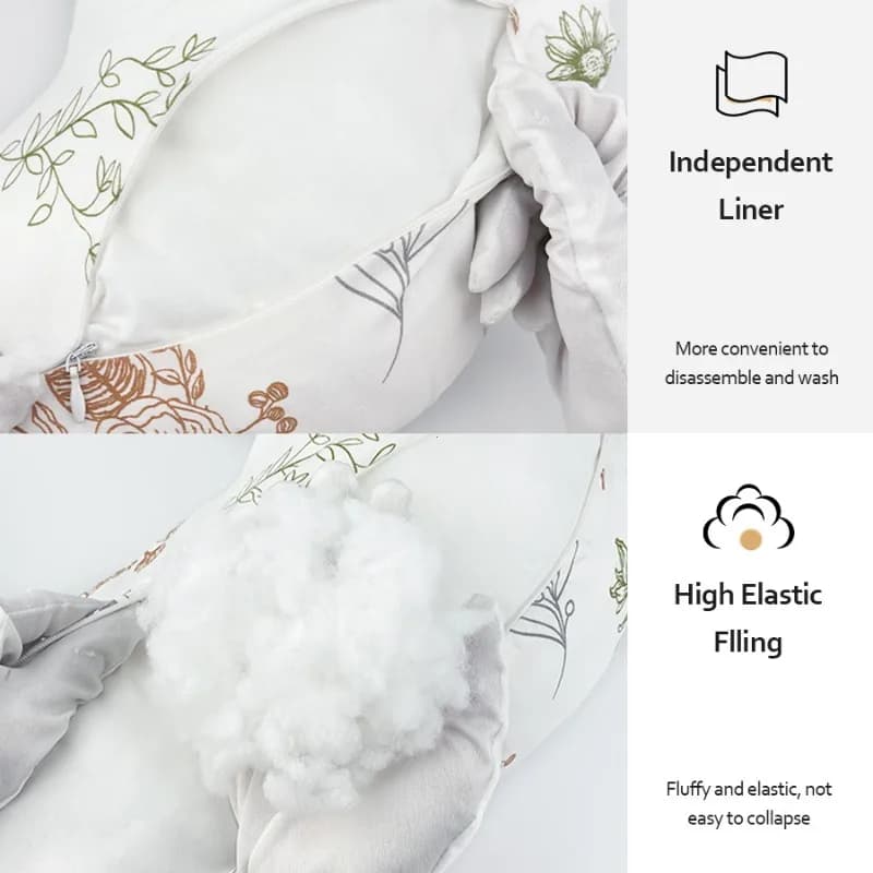 Nursing Pillow U-Shaped with Removable Washable Cover