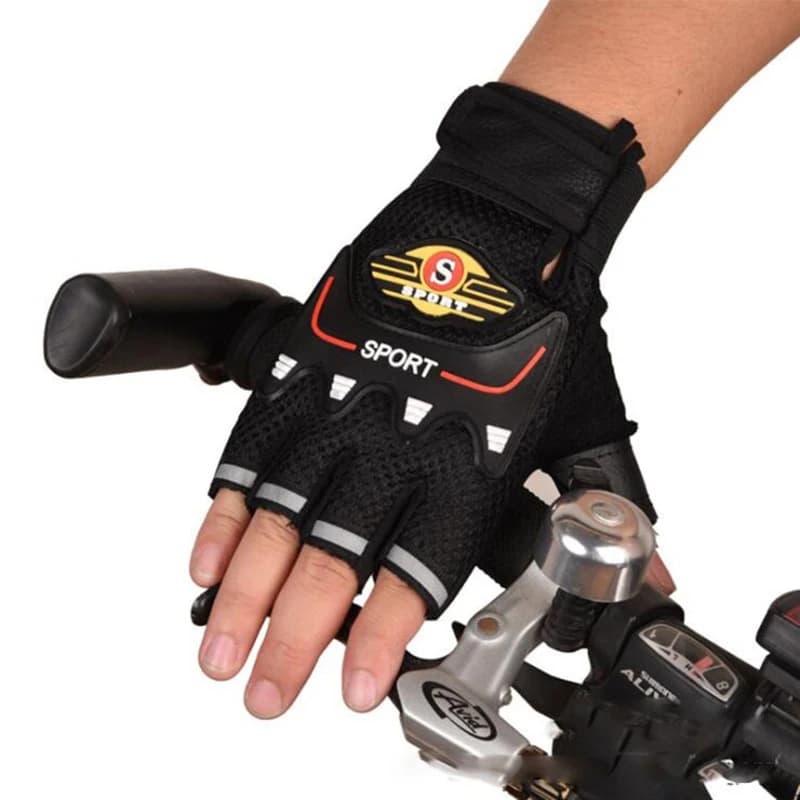 Men's Half Finger Cycling Gloves Breathable Mesh