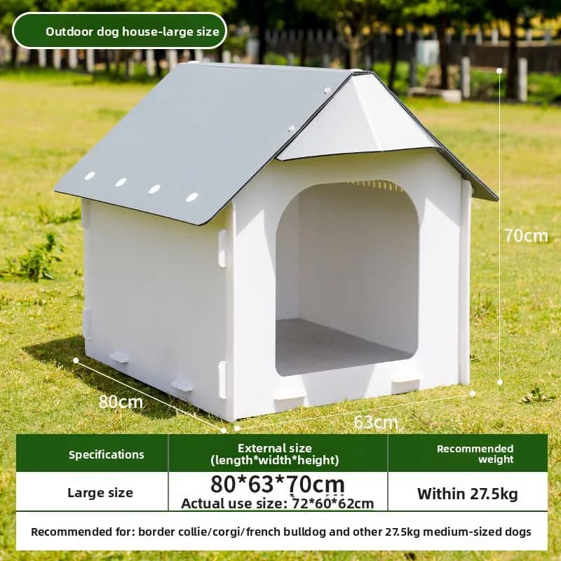 Waterproof Outdoor Dog House Medium