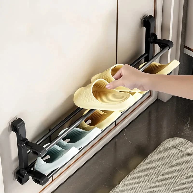 No-Drill Wall Shoe Storage Rack