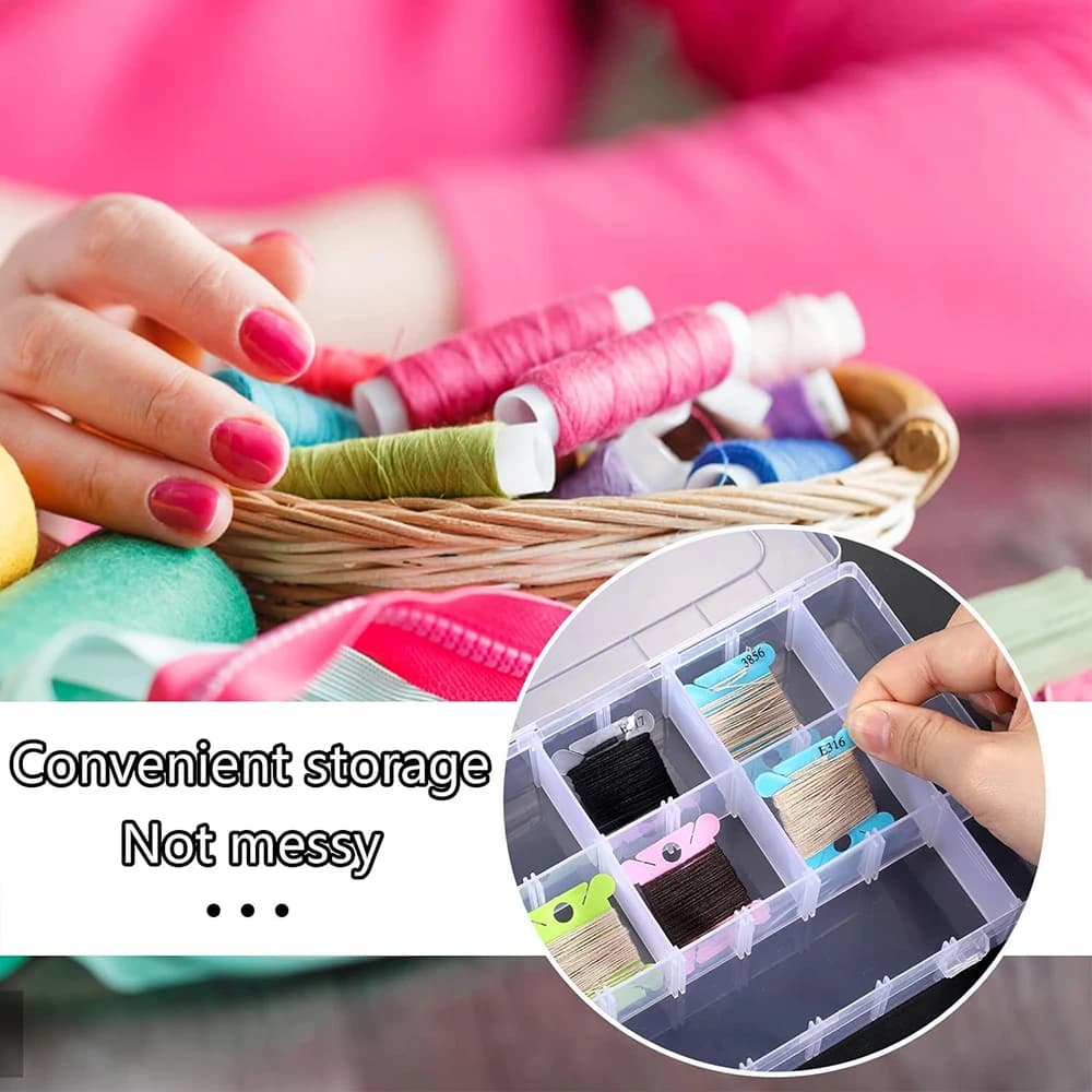 Embroidery Thread Organizer with Bobbin Winder